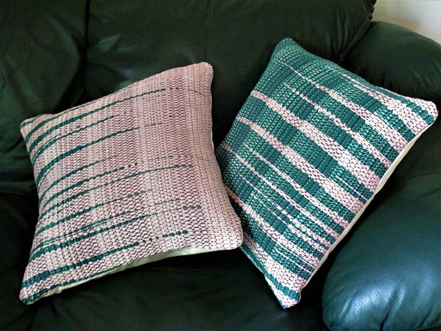 Pink/Green Pillows