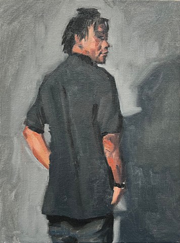 Study of man standing