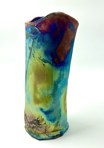 Hawaiian glazed vase