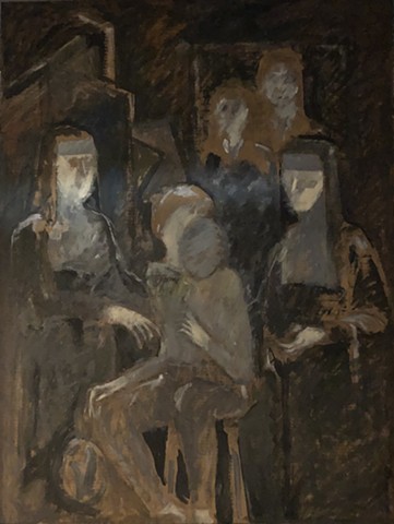 Self Portrait with figures
