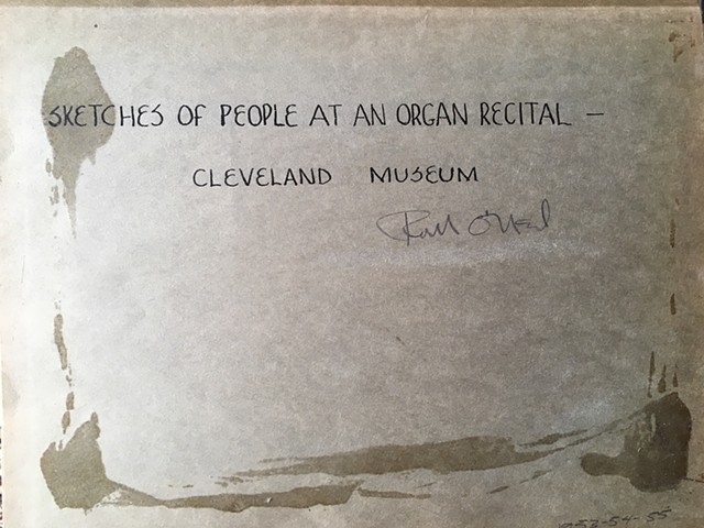 Organ Recital Sketches - Cleveland Museum