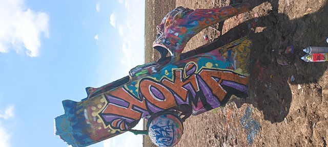 Hoka @ Cadillac Ranch TX 