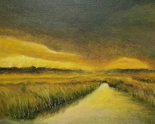 Sunset in the Marshes