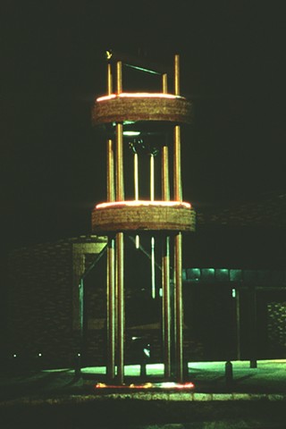 Tower of Time, with lights