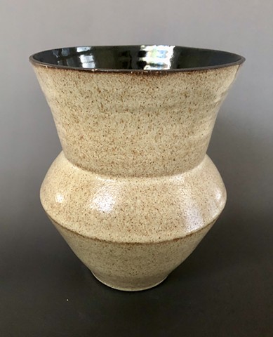 large flared eggshell vase