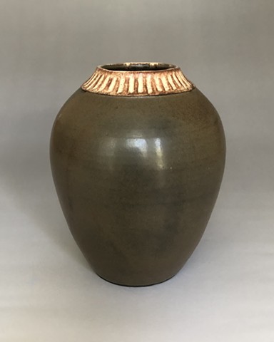 medium vase, hare's fur glaze