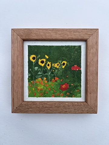 Sunflowers and Cosmos