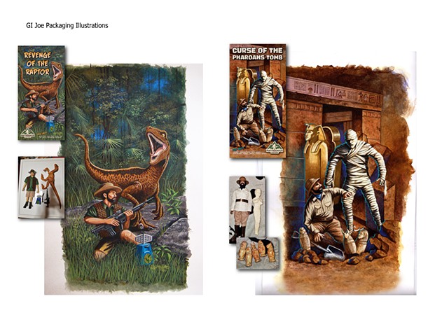 Gi Joe Packaging Illustrations