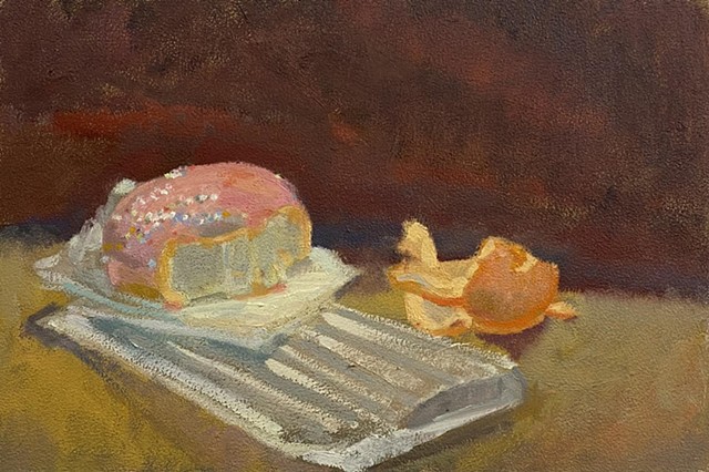 Doughnut and Orange Peel