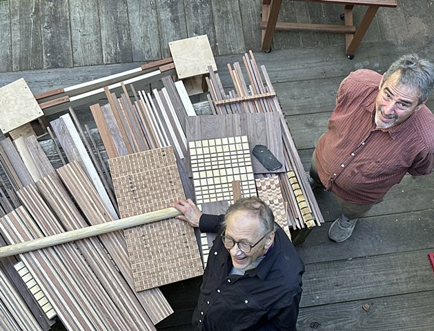 Mark and John Selecting Wood