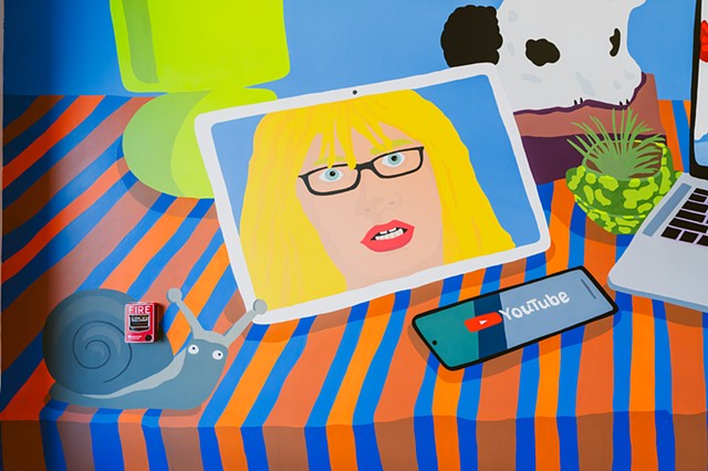 Mural for Google at the YouTube
Headquarters