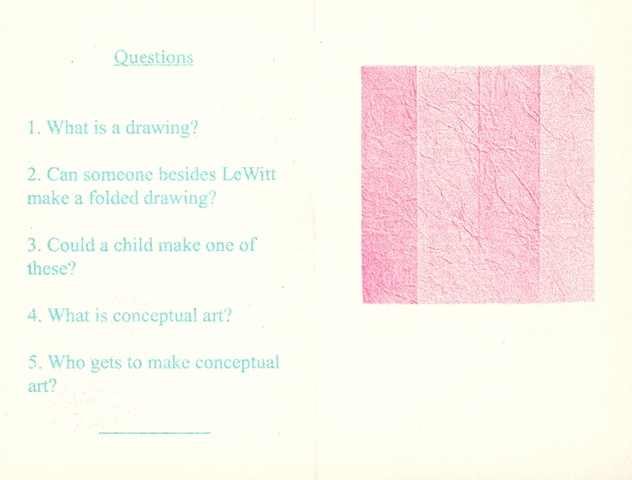 Sol LeWitt and the Folded Drawings
