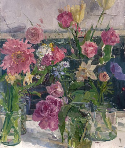 Self Portrait With Flowers