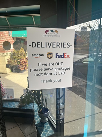 Salon - Window Cling Signage