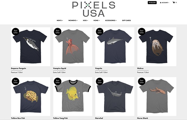 PixelsUSA on Threadless