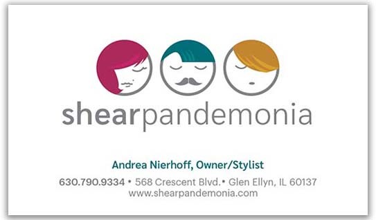 Shear Pandemonia Salon - Business Card