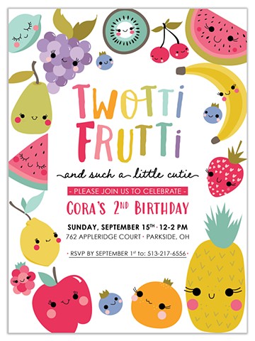 Fruit Friends Invitation