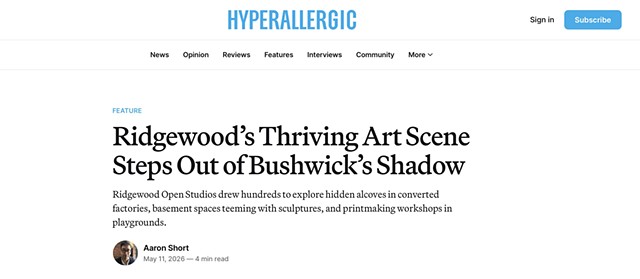 Provisional Horizons in Hyperallergic