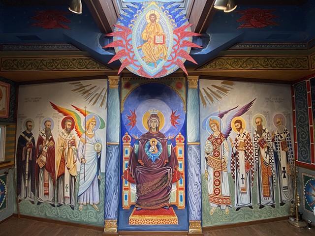Project: Byzantine Mural Commission: Monastery chapel, the Contemplatives of Saint Joseph, South San Francisco, CA