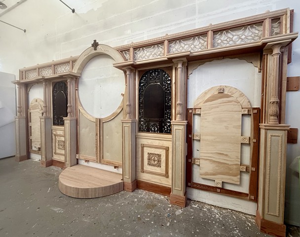 Fabrication of components, unstained 