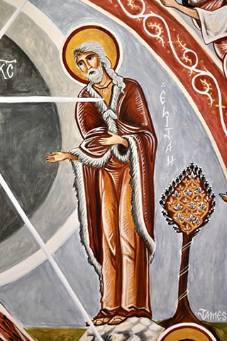 The Transfiguration mural, Elijah