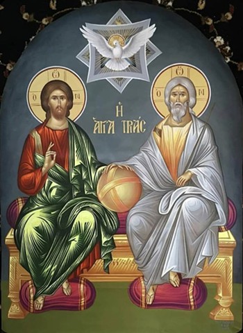 icon of the Trinity which served as a reference model