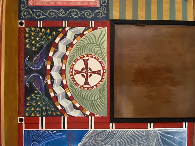 Alexandrian Cross and royal peacocks