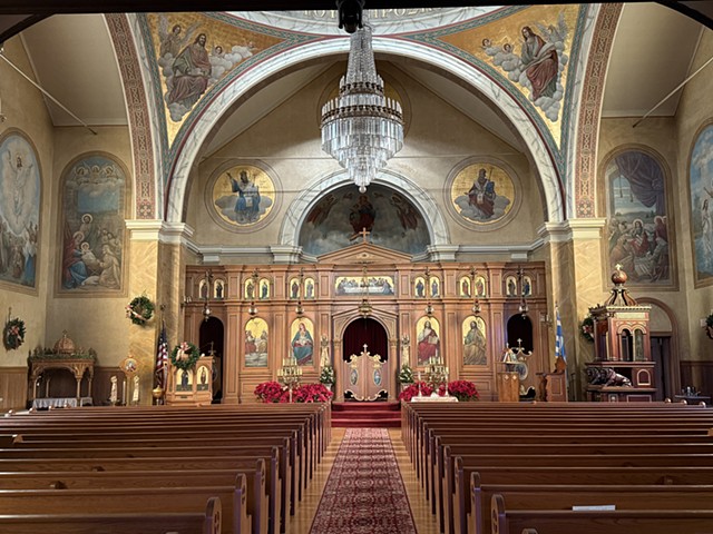 Interior of the church