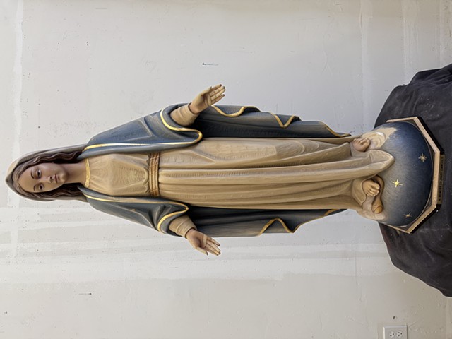 Virgin Mary statue ( before)