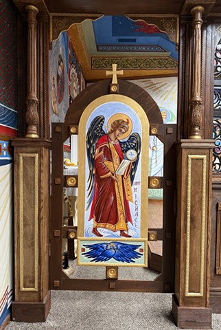 Left Deacon Door, icon of St Michael the Archangel