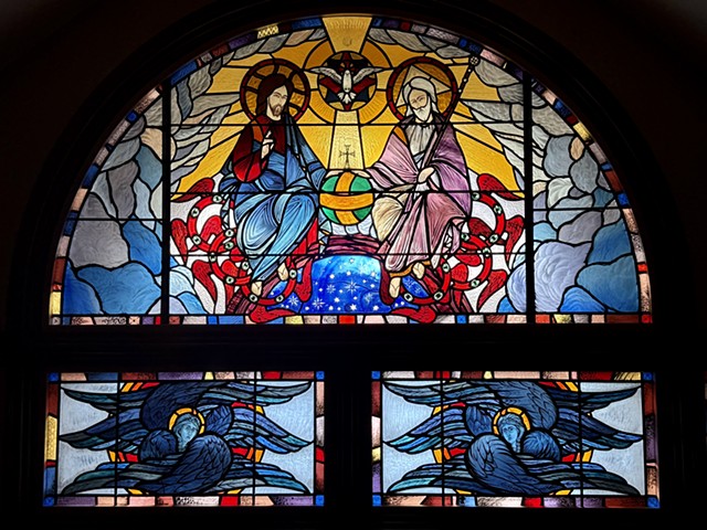 Stained glass window, Holy Trinity Greek Orthodox Church, Lowell MA