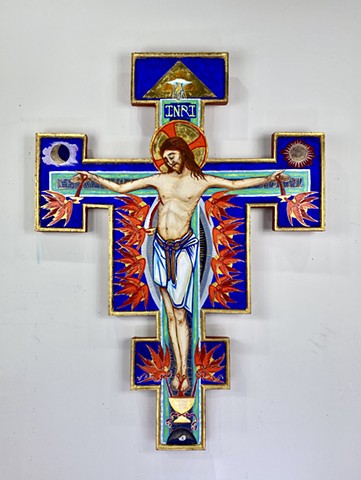 painted crucifix