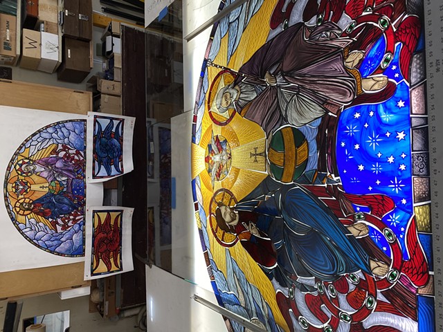 the color sketches and the window
