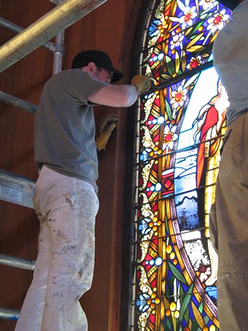 removal of the window (St John's Presbyterian church, SF)