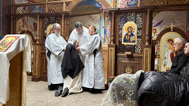 Communion at the ambo