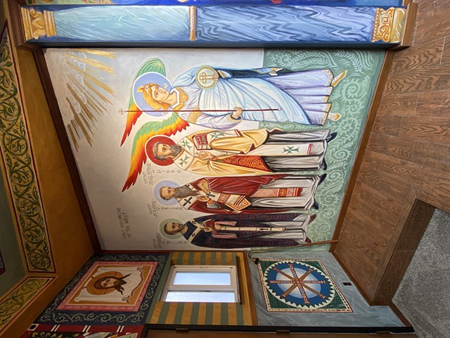 Holy Hierarchs of the West with angel