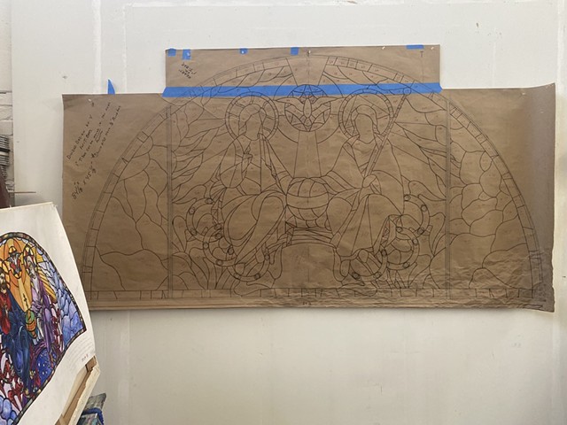 glazing pattern for Trinity panel