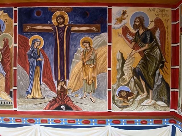 St John the Baptist and the Crucifixion