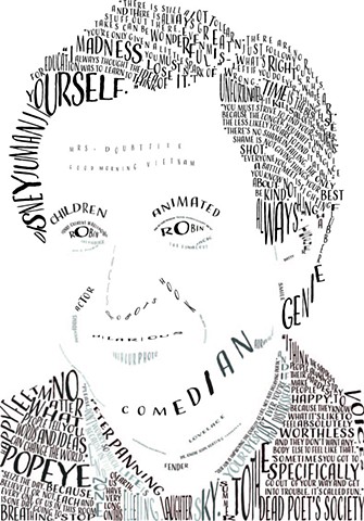 Word Protrait- Robin Williams