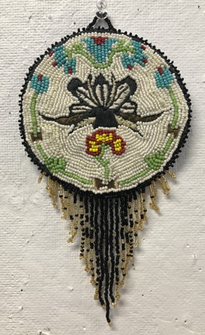 Saginaw Chippewa Indian Tribe beaded emblem