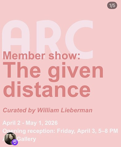 Member Show: The Given Distance at ARC Gallery