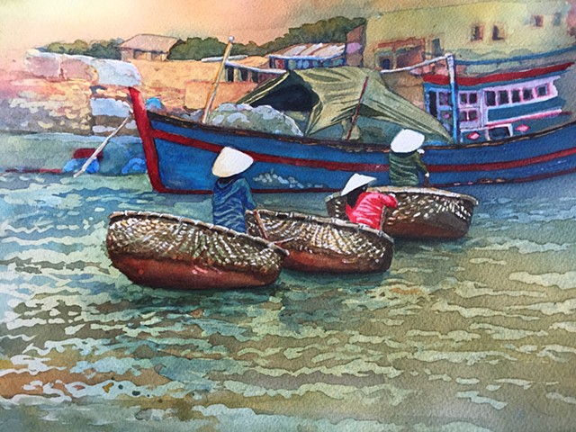 Vietnamese Boat Women