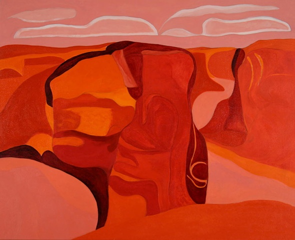 "Antelope Rim, Canyon del Muerto, No. V" (Collection of the Artist)