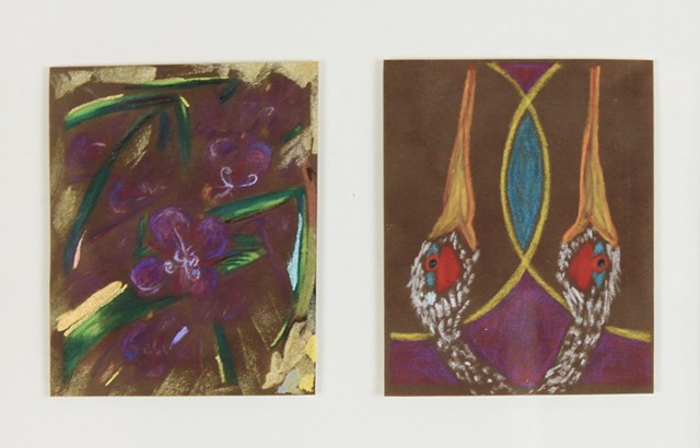 Sandhill Cranes and Fireweed