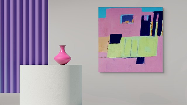 Casita Rosa in Room Setting