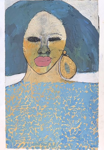 Senorita With a Gold Earring, Two