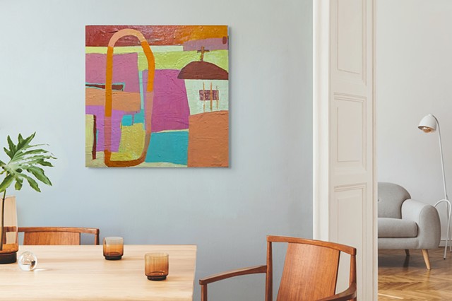 Abstract Casita in Room Setting