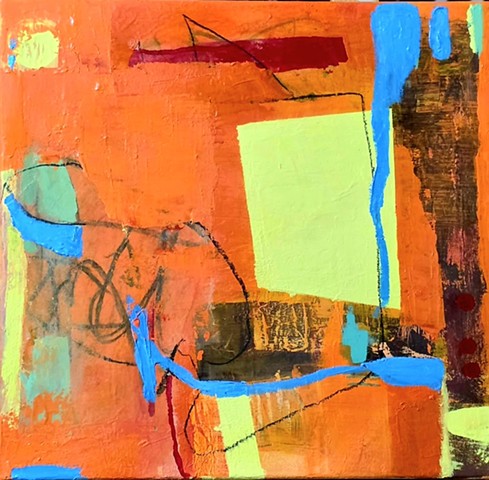 Blue Note on a Burnt Wall