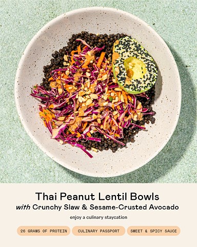 Featured Meal: Thai Peanut Lentil Bowls