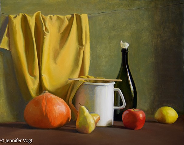 Still life with apple